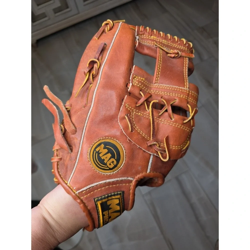 Mag Plus Mp3797 Cow Hide Adult Baseball‎ Glove Right Handed Player D1